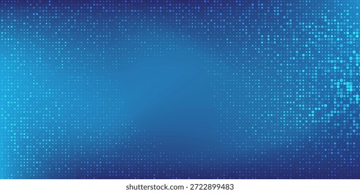 Gradiente azul del arte punteado. Fondo azul. Diseño de fondo de Tecnología abstracto
