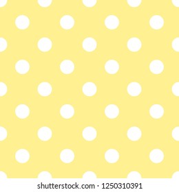 Dotted baby vector seamless pattern in pastel colors