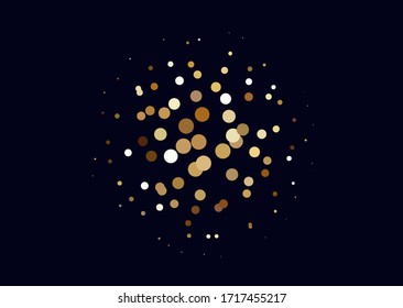 Dotted background with big circles, dots, point different size, scale. Halftone pattern. Design element for web banners, posters, cards, wallpapers, sites, panels. Vector illustration