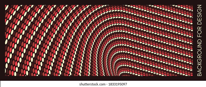 Dotted background with circles. Abstract polka dots pattern. 3d vector illustration.
