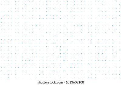 Dotted background with circles, dots, point different size, scale. Halftone pattern. Design element for web banners, posters, cards, wallpapers, sites, panels. Blue color Vector illustration