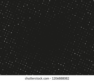 Dotted background with circles, dots, point different size, scale. Halftone pattern. Design element for web banners, posters, cards, wallpapers, sites, panels Black and gray color Vector illustration