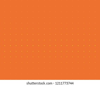 Dotted background with circles, dots, point different size, scale. Halftone pattern. Design element for web banners, posters, cards, wallpapers, sites, panels. Yellow and orange Vector illustration