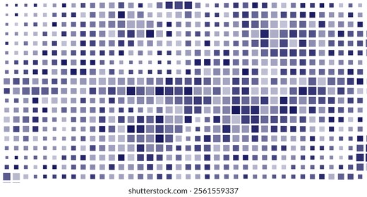 Dotted background with circles, dots, point different size, scale. Halftone pattern. Design element for web banners, posters, cards, wallpapers, sites, panels. Violet color Vector illustration 