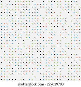 dotted background with color dots on gray background, vector
