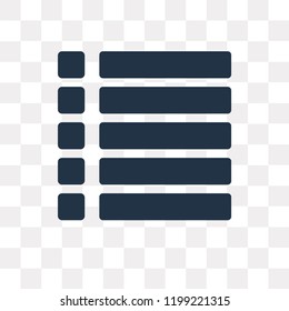 Dotted barline vector icon isolated on transparent background, Dotted barline transparency concept can be used web and mobile
