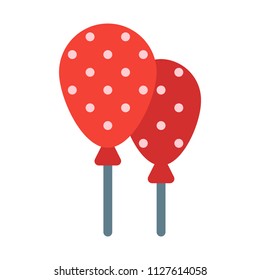 Dotted Birthday Balloons