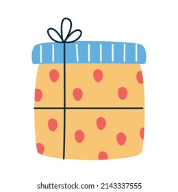 dotted birthday gift present icon