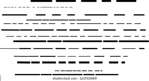 Dotted black line illustration, Black dotted line vector illustration
