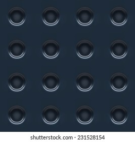 Dotted black metallic Seamless pattern background 