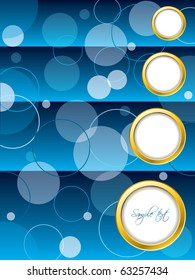 Dotted blue brochure design