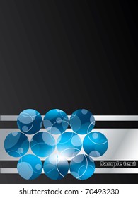 Dotted blue mesh brochure design