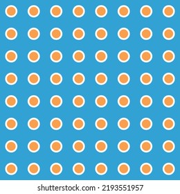 Farbige, blau, weiß und orange Muster, nahtlose Vektorstruktur in achromatischen, ergänzenden Farben. EPS10