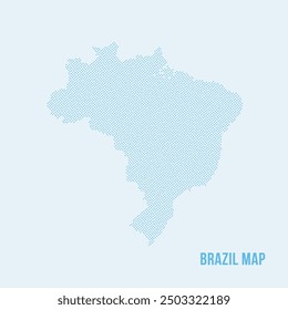 Dotted Brasil Maps Illustration. Halftones Brazil Map Background for Design Presentation