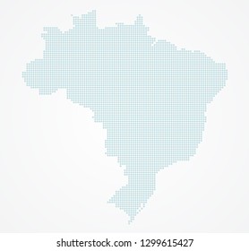 dotted brazil map
