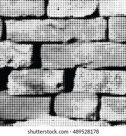 Dotted brick wall