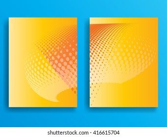 Dotted Brochure Design.Abstract  Poster Design. Vector Event Card.