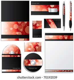 Dotted business design set