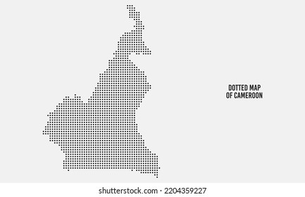 Dotted Cameroon Map Vector Illustration Stock Vector Royalty Free   Dotted Cameroon Map Vector Illustration 260nw 2204359227 