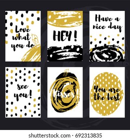 Dotted cards set