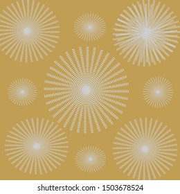 Dotted Circle Abstract Background Vector Illustration Design.