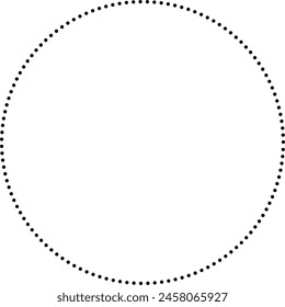 dotted circle design element, dot circle frame