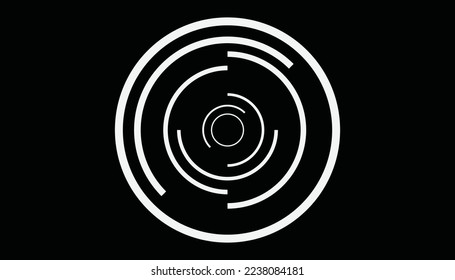 Dotted circle easy process Transform Effects