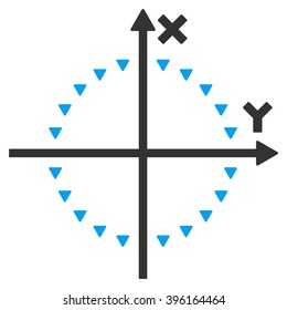dotted circle plot vector icon symbol image picture pictogram