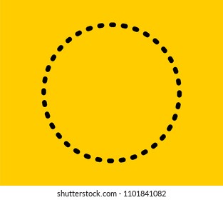 Dotted Circle Vector Icon
