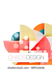 Círculos pontilhados, plano de fundo vetorial abstrato