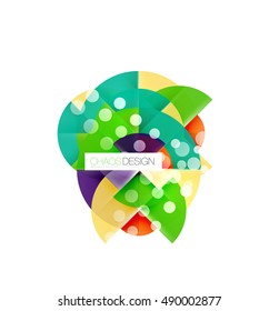 Dotierte Kreise, abstrakter Vektorhintergrund