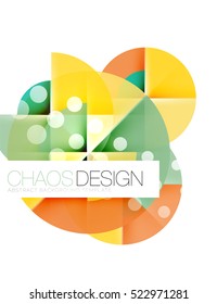 Círculos pontilhados, plano de fundo vetorial abstrato