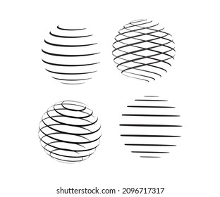 gepunktete runde Linien. Punkte rund einzeln auf grauem Hintergrund. Halftone Stoff Design. Halftone dotiert zirkuläre Textur. kreisförmiges Vectordesign-Element 