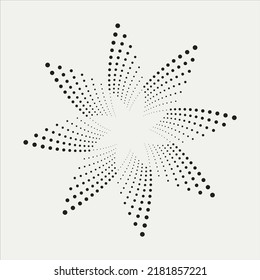 Dotted circular logo, background, pattern, texture. Halftone fabric design. Halftone dots in circle form. dotted round logo.