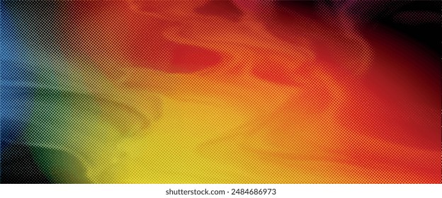Dotted color gradient, rough sound of halftones. Dotted watercolor painting, dotted pattern. Colorful rainbow texture.eps 10