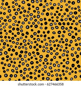 dotted color seamless pattern. Hand drawn colorful background. For wallpaper, cloth design, fabric, paper, cover, textile. 