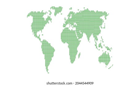 Dotted color world map vector