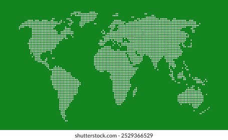 Vetor de mapa de mundo com cores pontilhadas