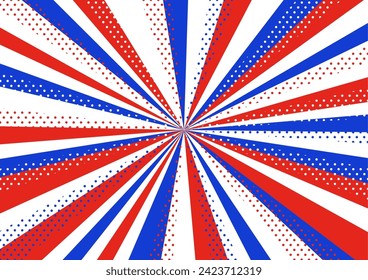 Dotted Concentration Lines Backgrounds Web graphics Tricolor Red Blue White