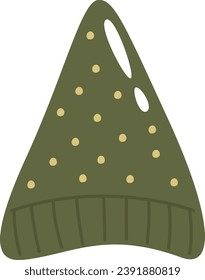 Ilustración del vector de sombrero de cono punteado