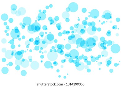 Dotted confetti on white background