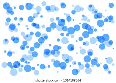 Dotted confetti on white background