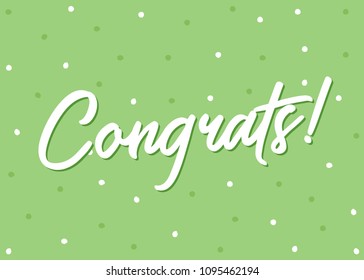 Dotted Congrats Typography Text Vector Background for Posters, Flyers, Greeting Cards, Arts and Craft, Wallpaper, Web Design, Social Media, Business