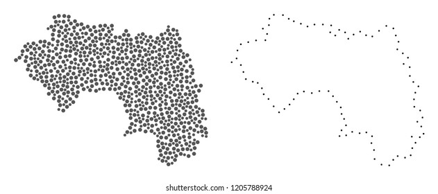 Dots Colorful Threedimensional Map Worldabstract Graphics Stock Vector ...