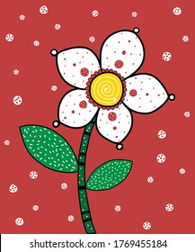 Dotted Daisy Flower - Blooming Flower
