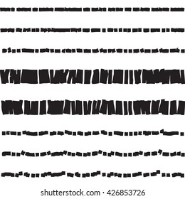Dotted and dashed seamless pattern. Vector illustration in EPS8 format.