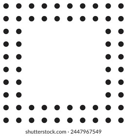 dotted decorative element, shape combined from dots
