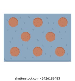 Dotted door mat icon cartoon vector. Street home wall. Ground decoration