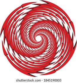 Dotted, Punkte, Spektren abstrakte konzentrische Kreis. Spirale, wirbelnde, wirbelnde Elemente.Kreislaufbogen- und Radiallinien volute, helix.Segmentierter Kreis mit Rotation.Radiatorbogen-Linien.Cochlear