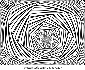 Dotado, puntos, especula un círculo concéntrico abstracto. Espiral, giratoria, elemento twirl.Circular y líneas radiales volute, helix.Círculo segmentado con rotación.Líneas de arco radiante.Coclear